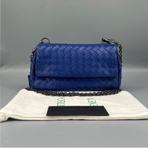 💯Authentic Bottega Venetta Intrecciato Leather Crossbody Bag